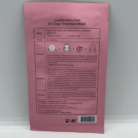 NWT Leaders AC Clear Treatment Sheet Mask (1) - Picture 3 of 3